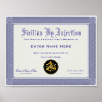 Sicilien Par Injection Certification Drôle