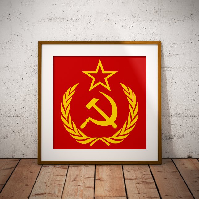 Poster Sickle And Hammer, USSR, CCCP, Communism (Créateur téléchargé)