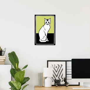 Poster Siège Chat Julie de Graag Art Nouveau