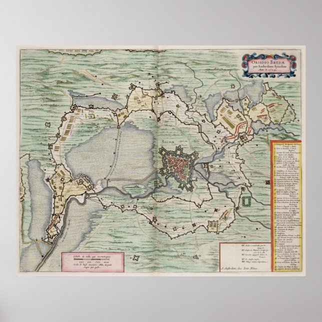 Poster Siège de Breda : 1624 (Devant)