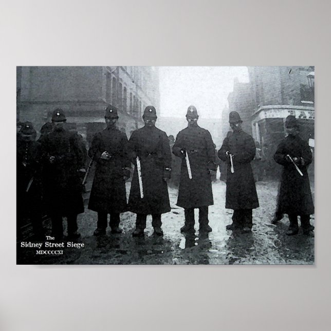 Poster Siège de la rue Sidney 1911 (Devant)