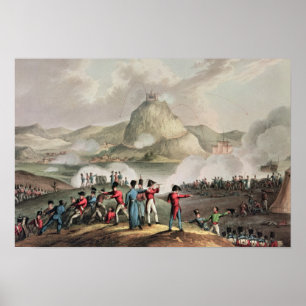 Poster Siège de Saint-Sébastien, gravé par Thomas