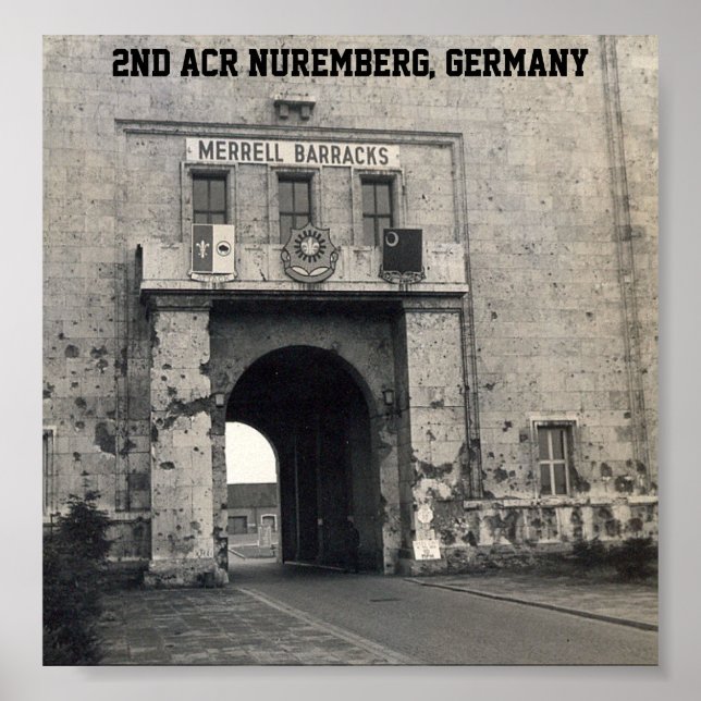 Poster Siège du 2e ACR Nuremberg, Allemagne (Devant)