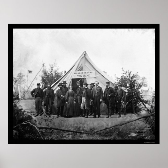 Poster Siège du bureau de poste à Falmouth (VA) 1863 (Devant)