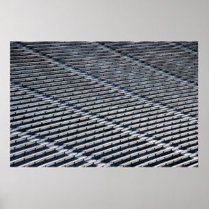 Poster Sièges de stade de football universitaire vides