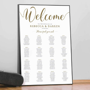 Poster Sièges mariages Graphique 16 Tableaux