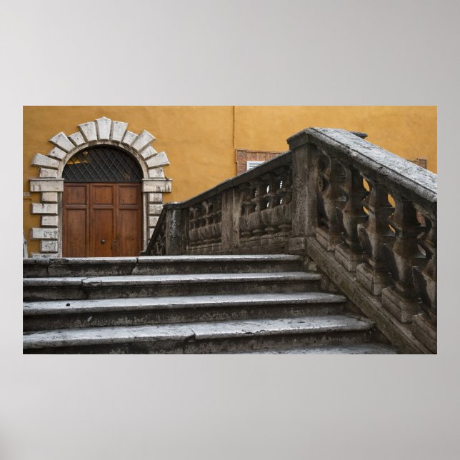 Poster Sienne, Toscane, Italie - Vue basse de (Devant)