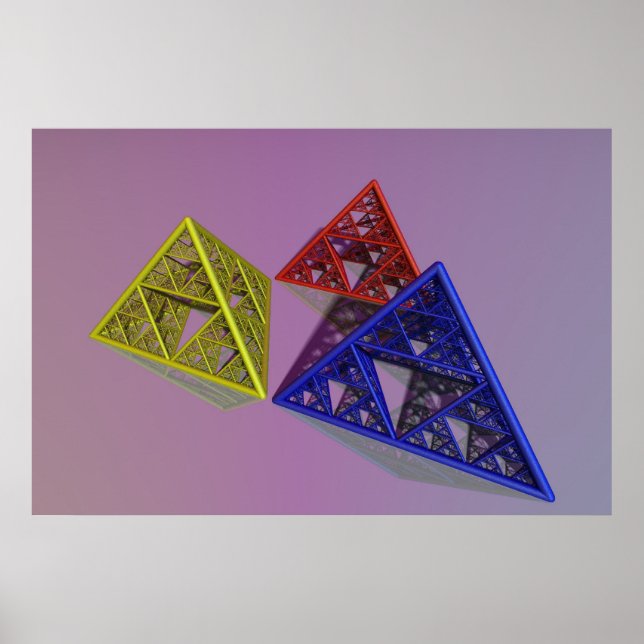 Poster Sierpinski Pyriamides (Devant)