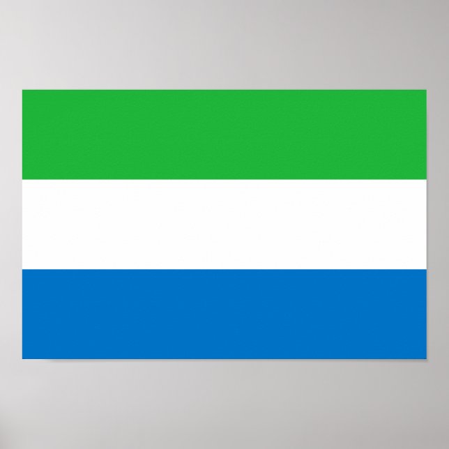 Poster Sierra Leone Flag (Devant)