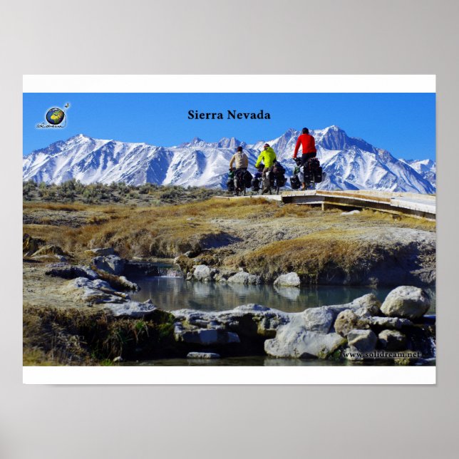 Poster Sierra Mountains, Californie (Devant)