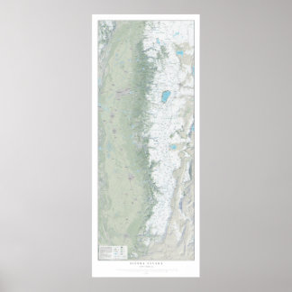 Poster Sierra Snow Cover 2017