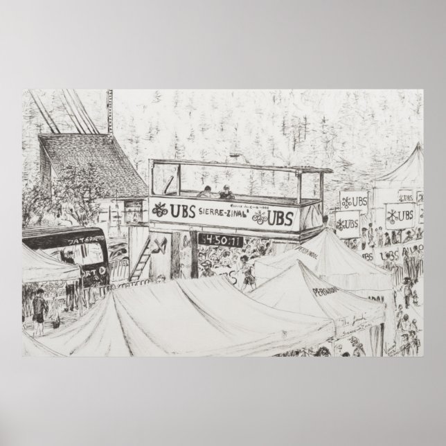 Poster Sierre à Zinal Mountain Race Fin 2012. (Devant)