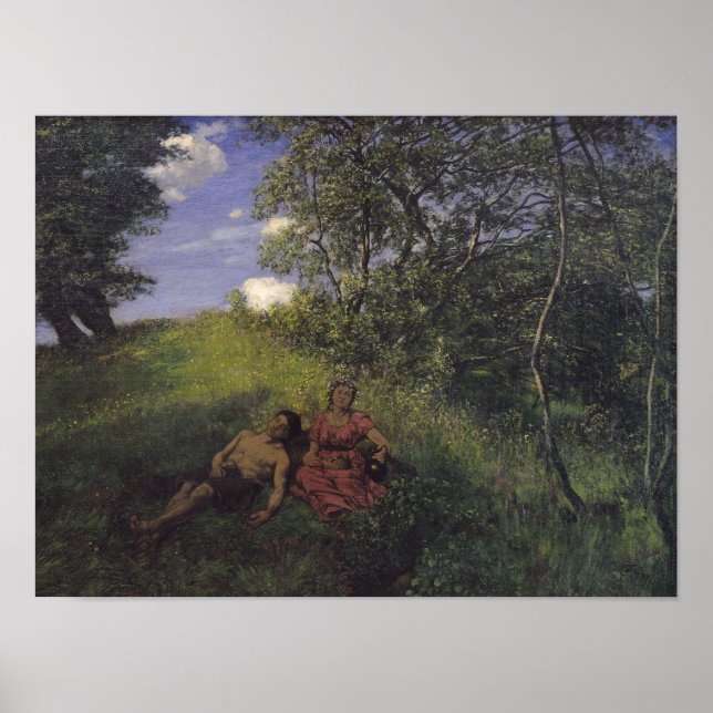 Poster Siesta, 1889 (Devant)