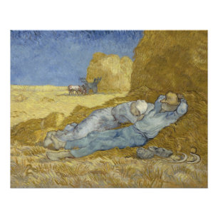 Poster Sièste après millet par Vincent van Gogh