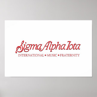 Poster Sigma Alpha Iota Fraternité Internationale de Musi