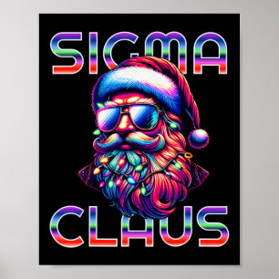 Poster Sigma Claus Funny Père Noël Noël Mème Ados garçons