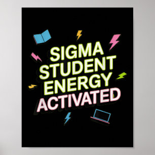 Poster Sigma Énergie Étudiante Activée, Retour À L'école,