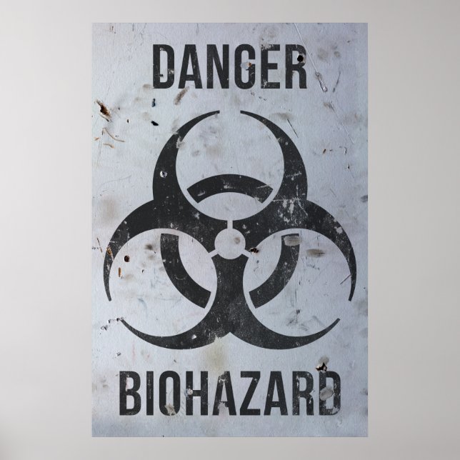 Poster Signal de danger biologique (Devant)