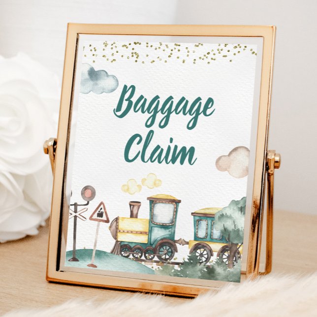 Poster Signal de réclamation de bagages pour l'anniversai (Créateur téléchargé)