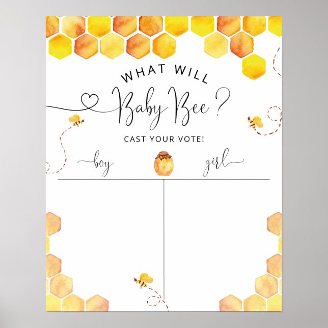 Poster Signal de vote pour la révélation du genre Honey B (Devant)