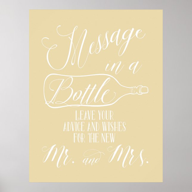 Poster Signal du livre d'invité - Message dans une boutei (Devant)