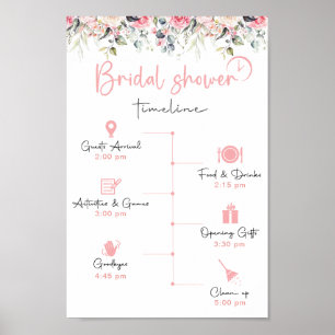 Poster Signal Elegant Fête des mariées Timeline