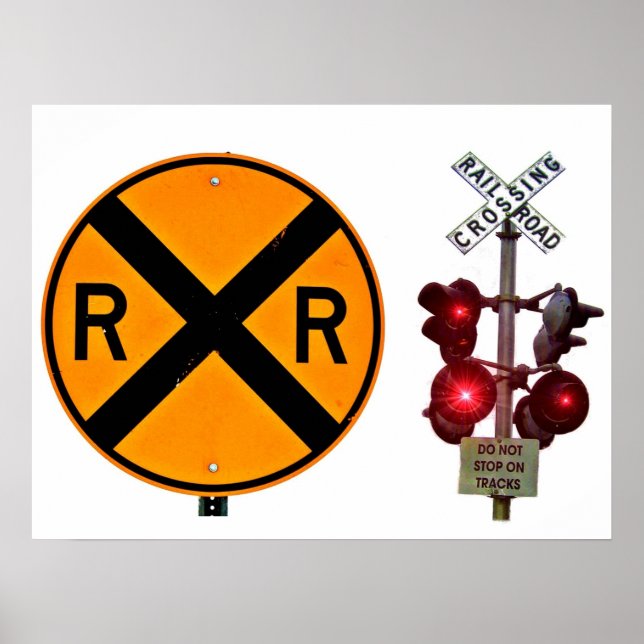 Poster Signal et signaux de franchissement ferroviaire (Devant)