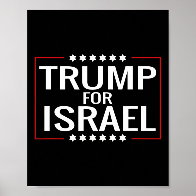 Poster Signal juif Israël pour le rallye hébreu Trump 202 (Devant)