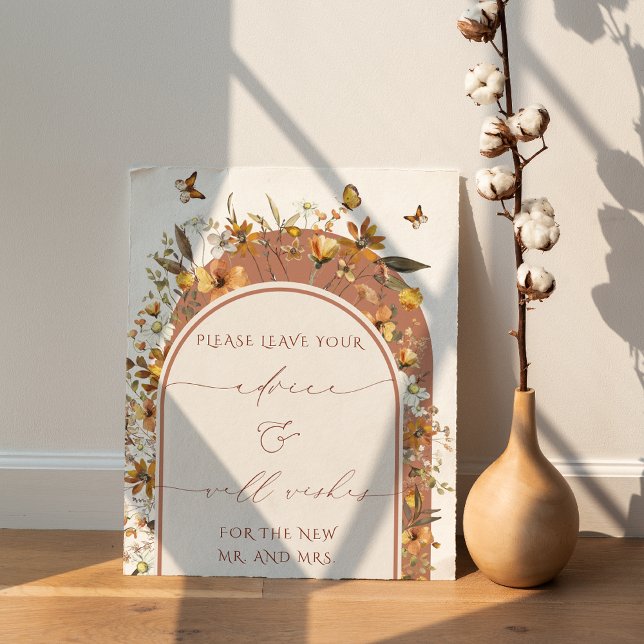 Poster Signal Mariage Arch Conseils et souhaits (Créateur téléchargé)