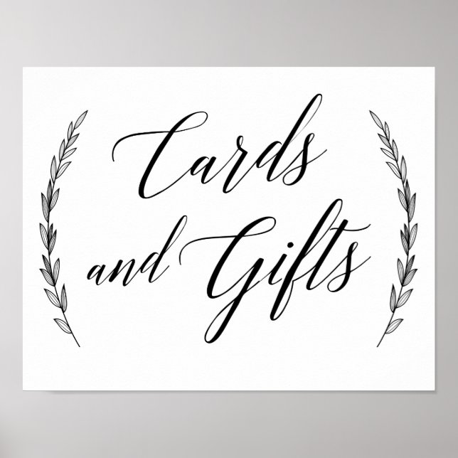 Poster Signal mariage - Cartes et Cadeaux Laurel Signal M (Devant)