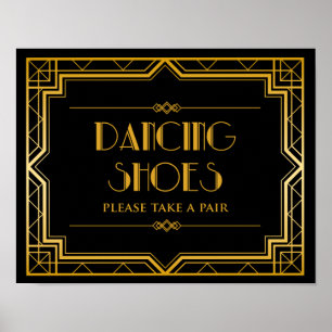 Poster Signal mariage - Chaussures de danse Gatsby Mariag