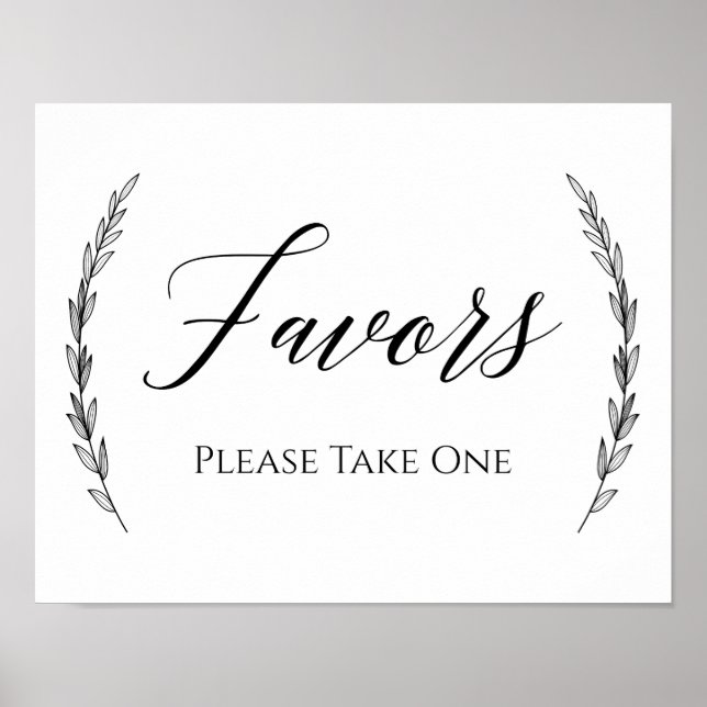 Poster Signal mariage - Favoriser Laurel Signal Mariage (Devant)
