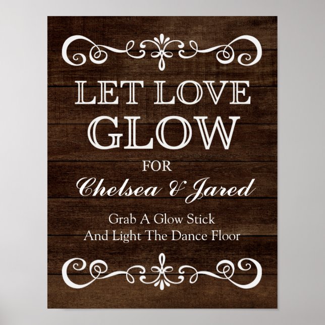 Poster Signal mariage - Laisser l'amour briller Mariage r (Devant)