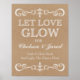 Poster Signal mariage - Laisser l'amour briller Mariage r