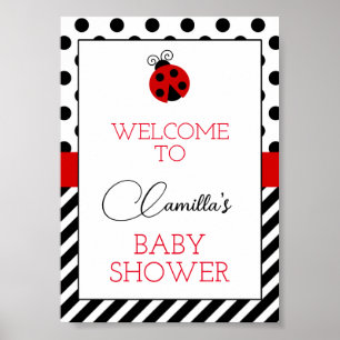 Poster Signal personnalisé de la partie Ladybug