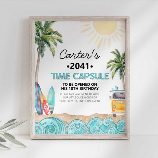 Poster Signal surf partie heure heure (Créateur téléchargé)