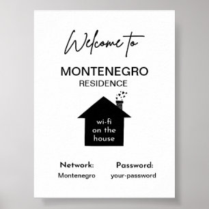 Poster Signal wi-fi personnalisé