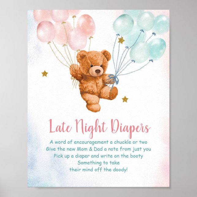 Poster Signaler l'affiche de la diaphragme de fin de nuit (Devant)
