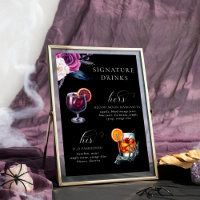 Signature Boissons Purple & Noir 'Jusqu'à la mort