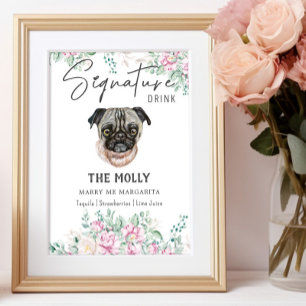 Poster Signature carlin chien signe boisson