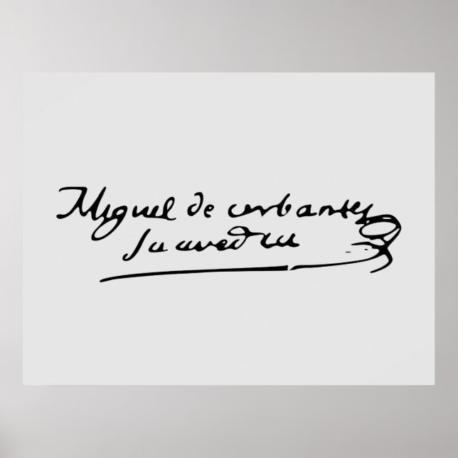 Poster Signature Cervantes (Devant)