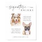 Signature Chien moderne Boissons Mariage Bar Anima