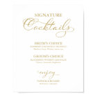 Signature Cocktails Mariage Gold Foil
