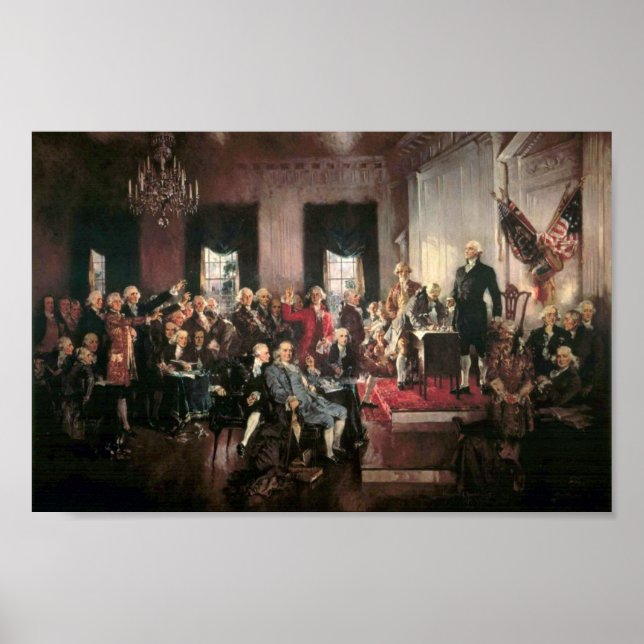 Poster Signature de la Constitution (Devant)