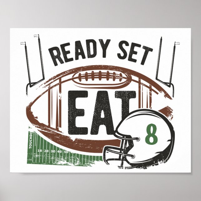 Poster Signature de la partie de football personnalisée P (Devant)