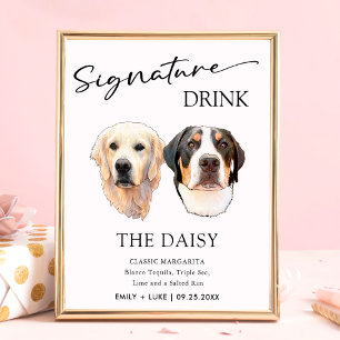 Poster Signature du Mariage pour animaux de compagnie Cou