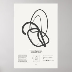 Poster Signatures de sonnet : Sonnet 18