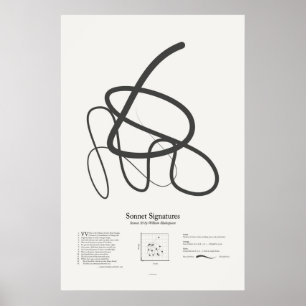 Poster Signatures de sonnet : Sonnet 30