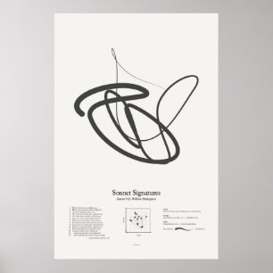 Poster Signatures de sonnet : Sonnet 9