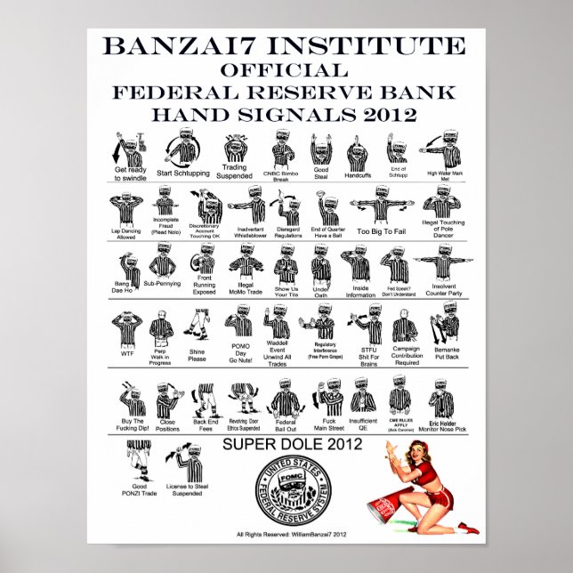 Poster Signaux mains FRB pour le superdole (Devant)